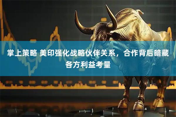 掌上策略 美印强化战略伙伴关系，合作背后暗藏各方利益考量